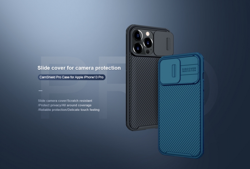Ốp Lưng iPhone 13 Pro Hiệu Nillkin CamShield Pro Case Bảo Vệ Camera thiết kế dạng camera đóng mở giúp bảo vệ an toàn cho camera của máy, màu sắc đen huyền bí sang trọng rất hợp với phái mạnh.